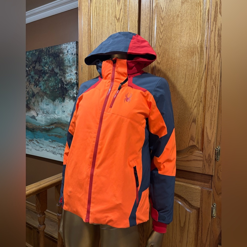 Spyder Kids' Vibrant Orange and Red Raincoat